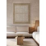 THE COLLECTIVE ΠΙΝΑΚΑΣ ΔΙΑΚΟΣΜΗΤΙΚΟΣ ΜΕ ΚΟΡΝΙΖΑ 80x120x4cm ΚΑΜΒΑΣ ΚΑΦΕ ΜΠΕΖ ΞΥΛΟ 033067 - Image 2