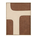 MEADOW B ΠΙΝΑΚΑΣ ΔΙΑΚΟΣΜΗΤΙΚΟΣ ΜΕ ΚΟΡΝΙΖΑ 60x80x4cm ΚΑΜΒΑΣ ΚΑΦΕ BEIGE ΞΥΛΟ ΦΥΣΙΚΟ 033165