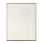 CURVA 1 ΠΙΝΑΚΑΣ ΔΙΑΚΟΣΜΗΤΙΚΟΣ ΜΕ ΚΟΡΝΙΖΑ 70x90x4cm ΚΑΜΒΑΣ BEIGE BEIGE ΞΥΛΟ ΦΥΣΙΚΟ 033166