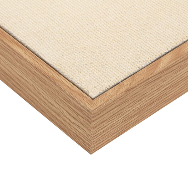 LA ROCCIA II ΠΙΝΑΚΑΣ ΔΙΑΚΟΣΜΗΤΙΚΟΣ ΜΕ ΚΟΡΝΙΖΑ 80x80x4cm ΚΑΜΒΑΣ ΚΑΦΕ BEIGE ΞΥΛΟ ΦΥΣΙΚΟ 033169 - Image 2