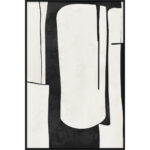 FIELDS ΠΙΝΑΚΑΣ ΔΙΑΚΟΣΜΗΤΙΚΟΣ ΜΕ ΚΟΡΝΙΖΑ 80x120x4cm ΚΑΜΒΑΣ ΜΑΥΡΟ BEIGE ΞΥΛΟ ΜΑΥΡΟ 033175