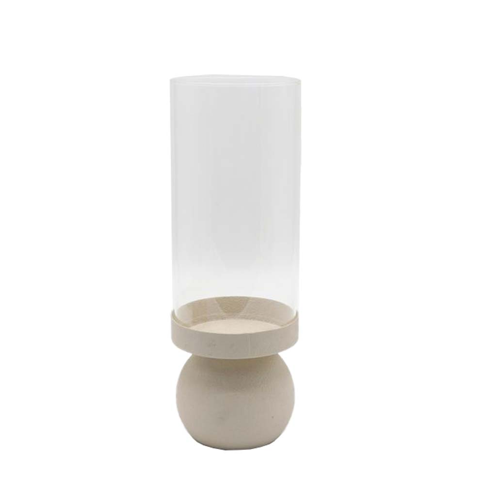 033222-kzfa2-first-_1 VELA ΚΗΡΟΠΗΓΙΟ 12.5x12.5x30cm ΜΕΤΑΛΛΟ ΜΠΕΖ ΓΥΑΛΙ 033222 - Image 1
