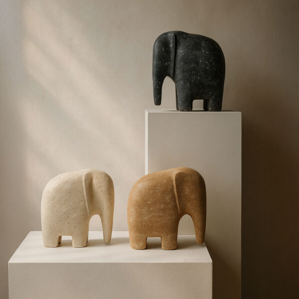 TENGO.C ΔΙΑΚΟΣΜΗΤΙΚΟ ΕΛΕΦΑΝΤΑΣ 16.5x9x18cm POLYRESIN ΜΠΕΖ 033280 - Image 2