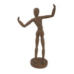 BALLO CORPO.4 ΔΙΑΚΟΣΜΗΤΙΚΟ ΣΩΜΑ 21x10.5x35cm POLYRESIN ΚΑΦΕ ΣΚΟΥΡΟ 033295