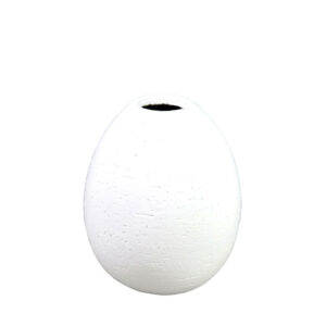 OVALADO.2 ΔΙΑΚΟΣΜΗΤΙΚΟ ΒΑΖΟ 17x17x20cm POLYRESIN ΛΕΥΚΟ 033300