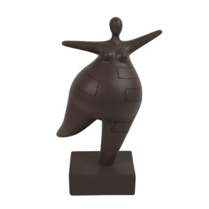 BALLERINA ΔΙΑΚΟΣΜΗΤΙΚΟ ΣΩΜΑ 16x9.5x26.5cm POLYRESIN ΚΑΦΕ ΣΚΟΥΡΟ 033306