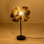 BLOSSOM ΦΩΤΙΣΤΙΚΟ ΕΠΙΤΡΑΠΕΖΙΟ 34.5x34.5x55cm ΜΕΤΑΛΛΟ BROWN GOLD ΜΑΥΡΟ 033307 - Image 3