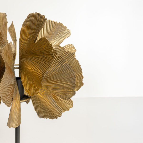 BLOSSOM ΦΩΤΙΣΤΙΚΟ ΕΠΙΤΡΑΠΕΖΙΟ 34.5x34.5x55cm ΜΕΤΑΛΛΟ BROWN GOLD ΜΑΥΡΟ 033307 - Image 4