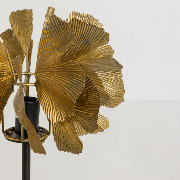 BLOSSOM ΦΩΤΙΣΤΙΚΟ ΕΠΙΤΡΑΠΕΖΙΟ 41x41x65cm ΜΕΤΑΛΛΟ BROWN GOLD ΜΑΥΡΟ 033308 - Image 3