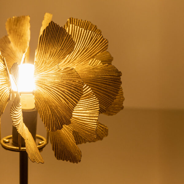 BLOSSOM ΦΩΤΙΣΤΙΚΟ ΕΠΙΤΡΑΠΕΖΙΟ 41x41x65cm ΜΕΤΑΛΛΟ BROWN GOLD ΜΑΥΡΟ 033308 - Image 4