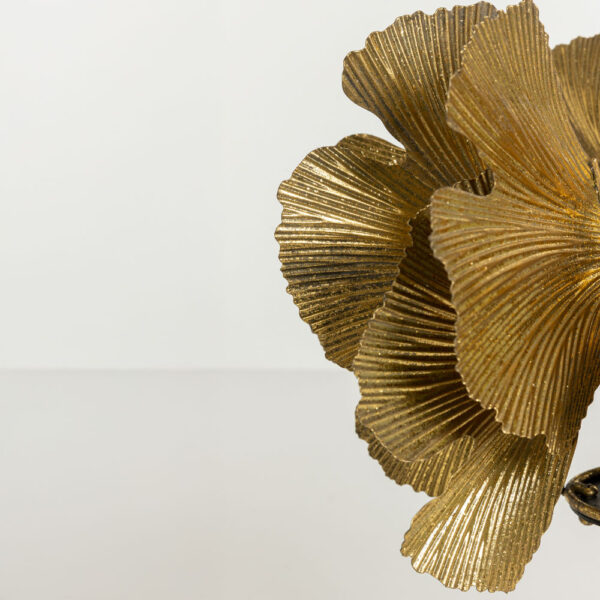 BLOSSOM ΦΩΤΙΣΤΙΚΟ ΕΠΙΤΡΑΠΕΖΙΟ 41x41x65cm ΜΕΤΑΛΛΟ BROWN GOLD ΜΑΥΡΟ 033308 - Image 5