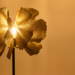 BLOSSOM ΦΩΤΙΣΤΙΚΟ ΕΠΙΔΑΠΕΔΙΟ 49x49x149cm ΜΕΤΑΛΛΟ BROWN GOLD ΜΑΥΡΟ 033309 - Image 5