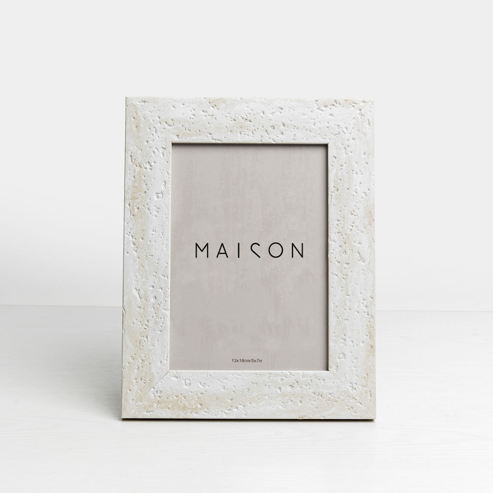 033327-7HCVW-first-_1 LITHOS ΚΟΡΝΙΖΑ 18.6x1.5x23.7cm POLYRESIN ΛΕΥΚΟ BEIGE ΓΥΑΛΙ 033327 - Image 1