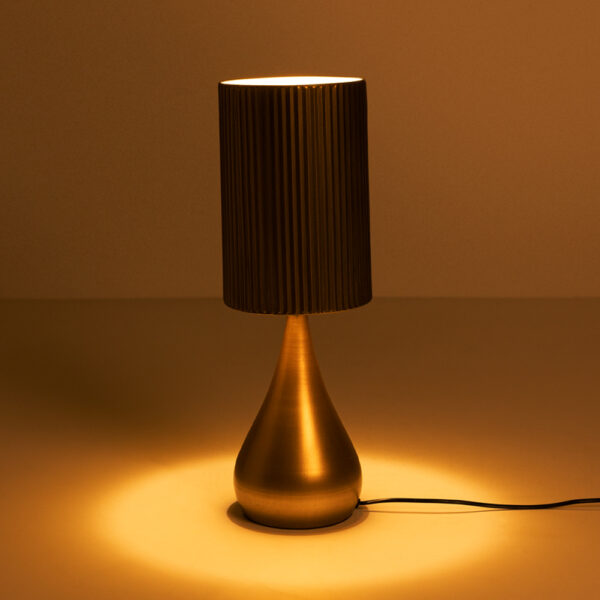 STALA ΦΩΤΙΣΤΙΚΟ ΕΠΙΤΡΑΠΕΖΙΟ 18x18x53.5cm ΜΕΤΑΛΛΟ BROWN GOLD 033358 - Image 2