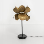 BLOSSOM ΦΩΤΙΣΤΙΚΟ ΕΠΙΤΡΑΠΕΖΙΟ 26x26x55cm ΜΕΤΑΛΛΟ BROWN GOLD 033360