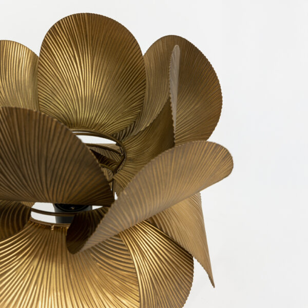 BLOSSOM ΦΩΤΙΣΤΙΚΟ ΕΠΙΤΡΑΠΕΖΙΟ 26x26x55cm ΜΕΤΑΛΛΟ BROWN GOLD 033360 - Image 5