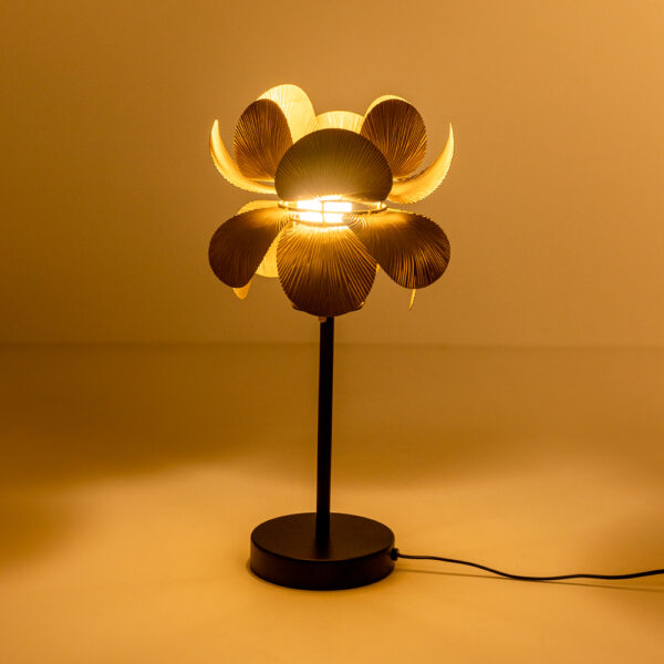 BLOSSOM ΦΩΤΙΣΤΙΚΟ ΕΠΙΤΡΑΠΕΖΙΟ 30x30x67cm ΜΕΤΑΛΛΟ BROWN GOLD 033361 - Image 3