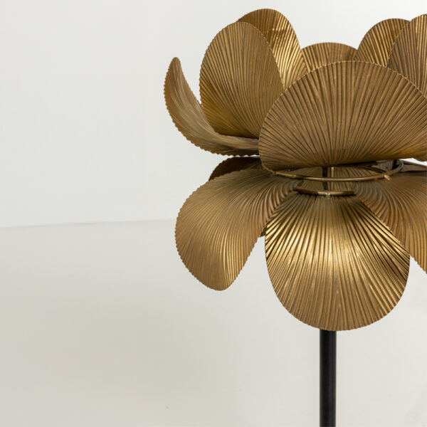 BLOSSOM ΦΩΤΙΣΤΙΚΟ ΕΠΙΤΡΑΠΕΖΙΟ 30x30x67cm ΜΕΤΑΛΛΟ BROWN GOLD 033361 - Image 4