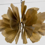 BLOSSOM ΦΩΤΙΣΤΙΚΟ ΚΡΕΜΑΣΤΟ 71x71x50cm ΜΕΤΑΛΛΟ BROWN GOLD 033364 - Image 3