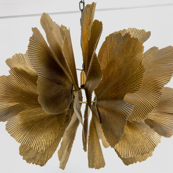 BLOSSOM ΦΩΤΙΣΤΙΚΟ ΚΡΕΜΑΣΤΟ 71x71x50cm ΜΕΤΑΛΛΟ BROWN GOLD 033364 - Image 3