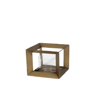 ESCAPE ΔΙΑΚΟΣΜΗΤΙΚΟ ΚΗΡΟΠΗΓΙΟ 18x18x18cm ΜΕΤΑΛΛΟ ΧΡΥΣΟ 033897