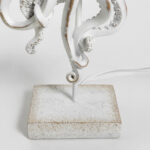 OCTOPUS ΦΩΤΙΣΤΙΚΟ ΕΠΙΤΡΑΠΕΖΙΟ 30x30x66cm POLYRESIN ΛΕΥΚΟ ΥΦΑΣΜΑ ΓΚΡΙ ΛΕΥΚΟ 034150 - Image 4