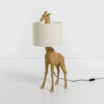 GIRAFFA ΦΩΤΙΣΤΙΚΟ ΕΠΙΤΡΑΠΕΖΙΟ 30x26x68cm POLYRESIN ΦΥΣΙΚΟ ΥΦΑΣΜΑ 034163