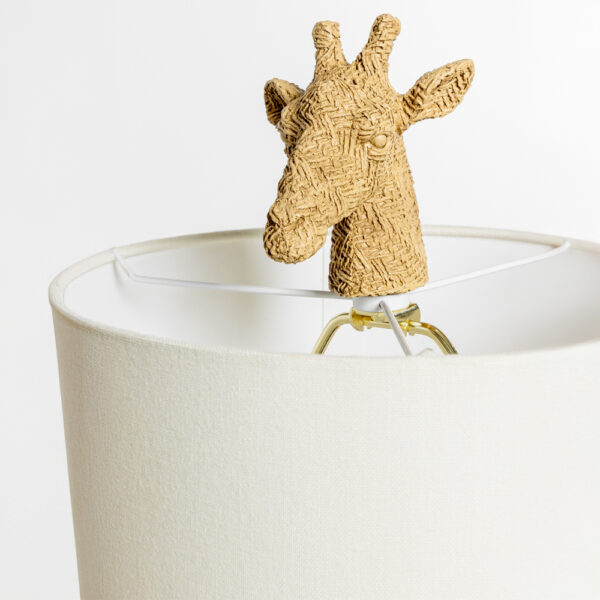 GIRAFFA ΦΩΤΙΣΤΙΚΟ ΕΠΙΤΡΑΠΕΖΙΟ 30x26x68cm POLYRESIN ΦΥΣΙΚΟ ΥΦΑΣΜΑ 034163 - Image 3