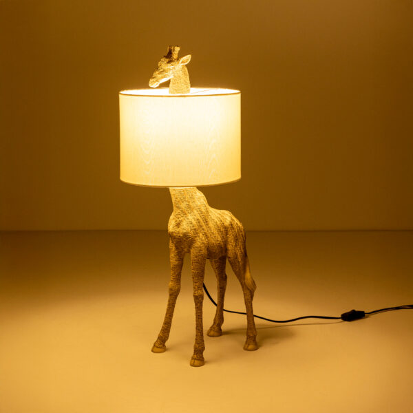 GIRAFFA ΦΩΤΙΣΤΙΚΟ ΕΠΙΤΡΑΠΕΖΙΟ 30x26x68cm POLYRESIN ΦΥΣΙΚΟ ΥΦΑΣΜΑ 034163 - Image 4