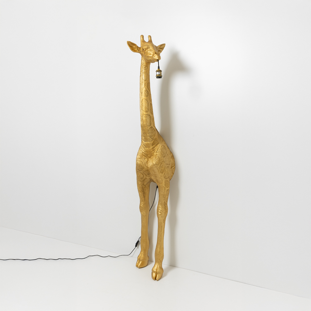 034166-RYCn0-first-_1 GIRAFE ΦΩΤΙΣΤΙΚΟ ΕΠΙΔΑΠΕΔΙΟ 42x35x196cm FIBERGLASS ΧΡΥΣΟ 034166 - Image 1