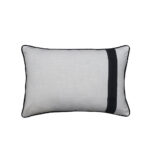 ISLE B ΔΙΑΚΟΣΜΗΤΙΚΟ ΜΑΞΙΛΑΡΙ 60x40cm ΥΦΑΣΜΑ ΛΕΥΚΟ ΜΑΥΡΟ 034195