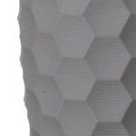 FLOW ΒΑΖΟ 19x19x41cm ΚΕΡΑΜΙΚΟ ΓΚΡΙ ΣΚΟΥΡΟ 034432 - Image 2