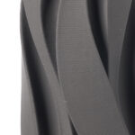 AURENE ΒΑΖΟ 14x14x33.5cm ΚΕΡΑΜΙΚΟ ΓΚΡΙ ΣΚΟΥΡΟ 034443 - Image 2