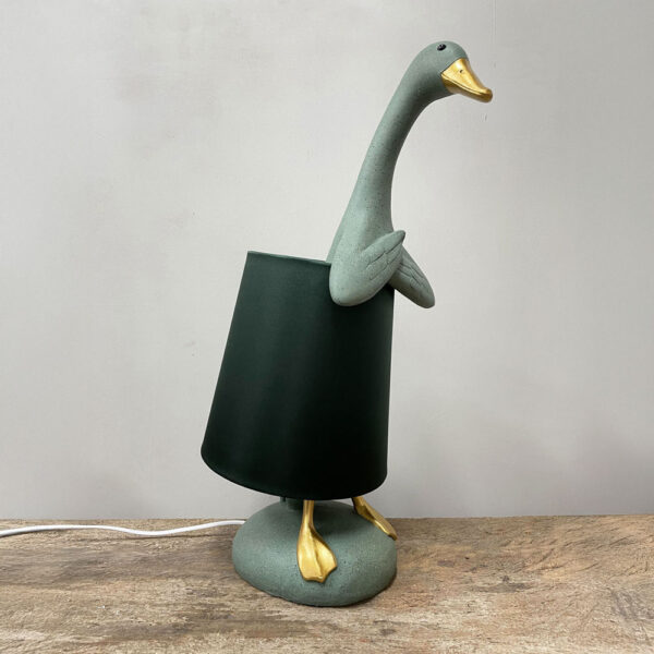 QUACK A ΦΩΤΙΣΤΙΚΟ ΕΠΙΤΡΑΠΕΖΙΟ 37x23x57.5cm POLYRESIN ΜΕΝΤΑ ΧΡΥΣΟ ΥΦΑΣΜΑ ΠΡΑΣΙΝΟ ΣΚΟΥΡΟ 034445 - Image 2