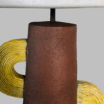 HATCUS ΦΩΤΙΣΤΙΚΟ ΕΠΙΤΡΑΠΕΖΙΟ 30.7x30.7x52.5cm POLYRESIN TERRACOTTA ΥΦΑΣΜΑ ΛΕΥΚΟ 034463 - Image 4