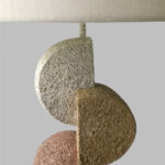 ZENSTONE B ΦΩΤΙΣΤΙΚΟ ΕΠΙΤΡΑΠΕΖΙΟ 30.5x30.5x63cm POLYRESIN ΠΟΛΥΧΡΩΜΟ ΥΦΑΣΜΑ ΛΕΥΚΟ 034465 - Image 4