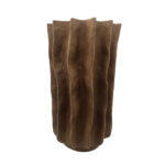 FOLDA ΒΑΖΟ 22x22x38cm POLYRESIN ΚΑΦΕ ΣΚΟΥΡΟ 034509