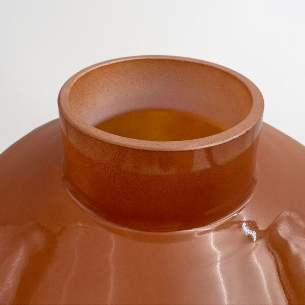 REGAL ΒΑΖΟ 20x20x28cm ΓΥΑΛΙ ΠΟΡΤΟΚΑΛΙ 034539 - Image 2