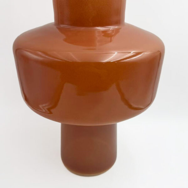 REGAL ΒΑΖΟ 20x20x28cm ΓΥΑΛΙ ΠΟΡΤΟΚΑΛΙ 034539 - Image 3