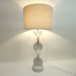 PRISMA ΦΩΤΙΣΤΙΚΟ ΕΠΙΤΡΑΠΕΖΙΟ 38x38x84cm RESIN ΜΠΕΖ ΛΙΝΟ ΜΠΕΖ 034584 - Image 2