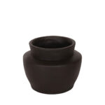 ARDINE ΒΑΖΟ 25x25x20cm MgO ΜΑΥΡΟ 034738