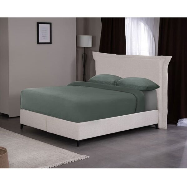 LONGWAVE ΚΡΕΒΑΤΙ ΜΕ ΑΠΟΘΗΚ. ΧΩΡΟ (ΓΙΑ ΣΤΡΩΜΑ 160x200cm) OFF WHITE 06-900 214x180x140cm 09-1991 - Image 3