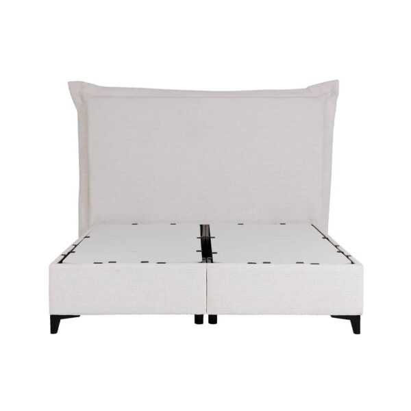 LONGWAVE ΚΡΕΒΑΤΙ ΜΕ ΑΠΟΘΗΚ. ΧΩΡΟ (ΓΙΑ ΣΤΡΩΜΑ 160x200cm) OFF WHITE 06-900 214x180x140cm 09-1991 - Image 4