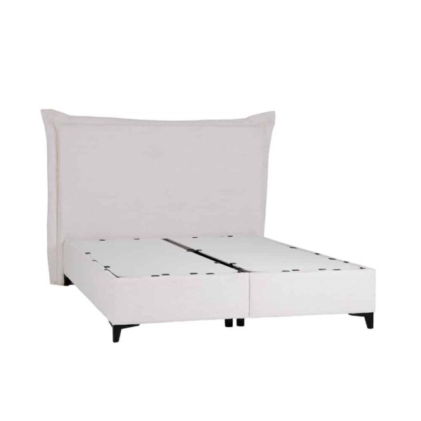 LONGWAVE ΚΡΕΒΑΤΙ ΜΕ ΑΠΟΘΗΚ. ΧΩΡΟ (ΓΙΑ ΣΤΡΩΜΑ 160x200cm) OFF WHITE 06-900 214x180x140cm 09-1991 - Image 5