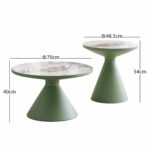 ΣΕΤ 2 ΤΡΑΠΕΖΙA ΣΑΛΟΝΙΟΥ LYNX HM18316.95 Β' ΔΙΑΛΟΓΗΣ-ΜΕΤΑΛΛΟ & SINTERED STONE TOP - Image 2