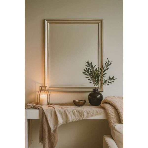 FRAME ΚΑΘΡΕΠΤΗΣ ΑΣΗΜΙ CHAMPAGNE 60x3x80cm 11-0121 - Image 2