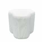 DAISY ΣΚΑΜΠΟ ΛΕΥΚΟ 48x48x42cm 16-0777 - Image 2