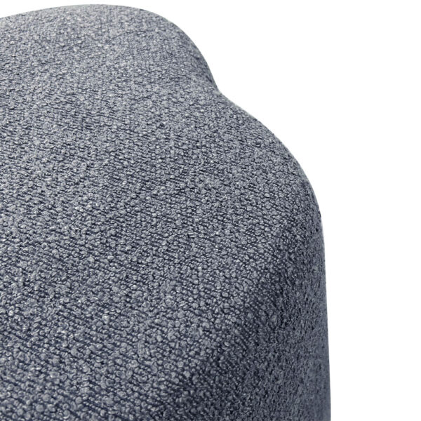 DAISY ΣΚΑΜΠΟ ΓΚΡΙ ΣΚΟΥΡΟ 48x48x42cm 16-0780 - Image 4