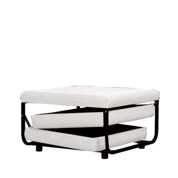 FOLD ΠΟΥΦ ΚΡΕΒΑΤΙ ΑΝΑΔΙΠΛΟΜΕΝΟ OFF WHITE 06-900 70x72x43 16-0891 - Image 4