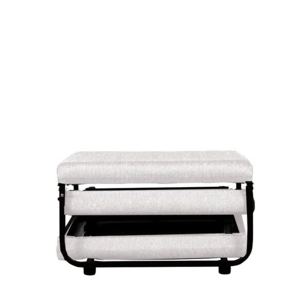 FOLD ΠΟΥΦ ΚΡΕΒΑΤΙ ΑΝΑΔΙΠΛΟΜΕΝΟ OFF WHITE 06-900 70x72x43 16-0891 - Image 5